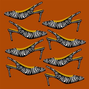 Zebra Slingbacks alkotó: Claire Huntley