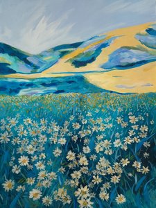 Golden Hills margaréta-mező alkotó: Claire Whitehead