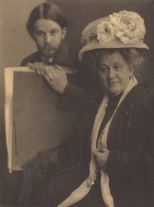 Alvin Langdon Coburn és anyja, 1909 körül.