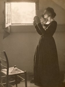 Lány tükörrel, 1898 (platina nyomat)