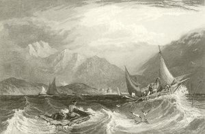 Bombay kikötője – Halászhajók, monszunban alkotó: Clarkson Frederick Stanfield