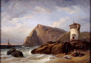 Terracina-torony, 1854 alkotó: Clarkson Stanfield