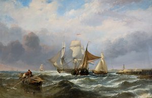 Hajók a holland partoknál, 1829-1860.