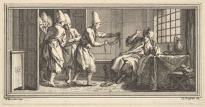 Kötelet hozni a rabnak, 1746-47. alkotó: Claude Augustin Duflos