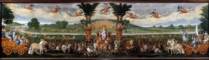 A négy elem: A Föld vagy Ausztria Anna diadala: allegorikus festmény, amely Osztrák Annát (1601-1666) Franciaország királynőjét ábrázolja középen, Ceresben, a mezőgazdaság istennője és a fekondita. A háttérben, Szentről nézve