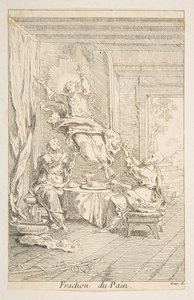 A kenyér felosztása.n.d. Alkotók: Claude Gillot, Jacques Gabriel Huquier. alkotó: Claude Gillot, Jacques Gabriel Huquier