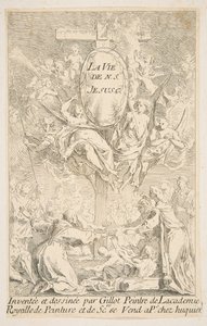 A Krisztus élete című sorozat előlapja.n.d. Alkotók: Claude Gillot, Jacques Gabriel Huquier. alkotó: Claude Gillot, Jacques Gabriel Huquier