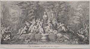 A négy fesztivál: Diana Fesztiválja alkotó: Claude Gillot