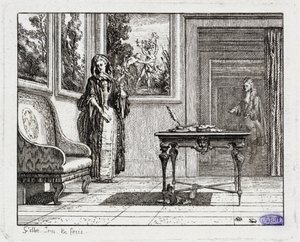 Vignetták La Motte meséihez. A tücskök (II. könyv, 19. mese) alkotó: Claude Gillot