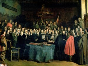 A Munsteri Szerződés ratifikációs esküje, 1648. május 15., 1837 körül