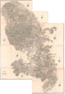 Map of the Island of Martinique, Copied from an Original Made in the Year 1763. This Copy Drawn in 1797 by C.J. Sauthier at the Age of 60. alkotó: Claude Joseph Sauthier