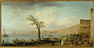 Kilátás a Nápolyi-öbölre ... alkotó: Claude Joseph Vernet