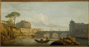 Híd és az Angyalvár, Róma ... alkotó: Claude Joseph Vernet