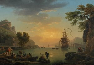 Claude Joseph Vernet (1714-1789) festménye: Olaj, vászon 1773 Méret: 114,5x164 cm National Gallery, London alkotó: Claude Joseph Vernet