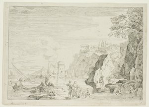 A tengerpart a nagy toronnyal alkotó: Claude Joseph Vernet