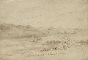 Kilátás a Bracciano-tóra, 1638-39 körül alkotó: Claude Lorrain