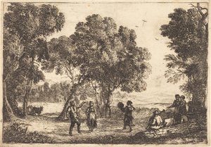 Tánc a fák alatt alkotó: Claude Lorrain