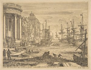 Szent Orsolya behajózása, 1665. alkotó: Claude Lorrain