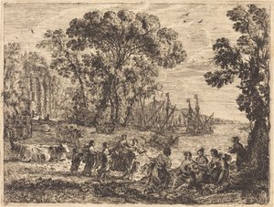 Európa és a Bika alkotó: Claude Lorrain