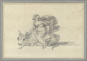 Európa a bikán Állattanulmányok az Animal Albumból (sorozat címe) alkotó: Claude Lorrain