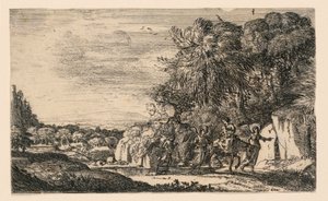 Repülés Egyiptomba alkotó: Claude Lorrain
