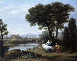 Juno Argus gondjaira bízza Io-t alkotó: Claude Lorrain