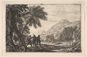 Táj brigandokkal, 1633. alkotó: Claude Lorrain