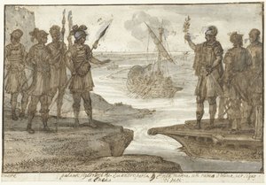 Aeneas találkozása Pallasszal, Euander (Evander) fiával alkotó: Claude Lorrain