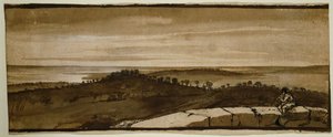 Panoráma a Sassóról alkotó: Claude Lorrain