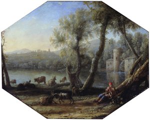 Pásztori táj alkotó: Claude Lorrain