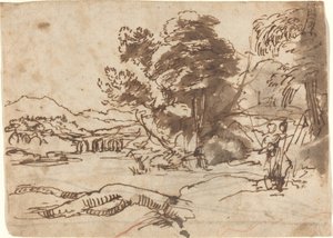 Folyói táj alkotó: Claude Lorrain