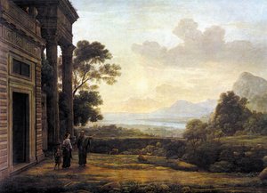 Hágár elűzése alkotó: Claude Lorrain