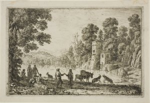 A Tánc a folyóparton alkotó: Claude Lorrain