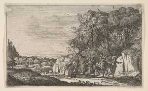 Repülés Egyiptomba, kb. 1630-31. alkotó: Claude Lorrain