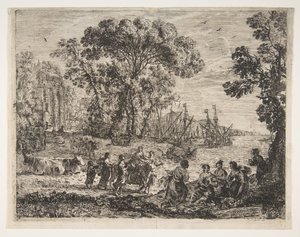 Európa megerőszakolása, 1634. alkotó: Claude Lorrain