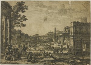A római fórum alkotó: Claude Lorrain