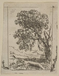 A két táj bal fa, kb. 1630. alkotó: Claude Lorrain