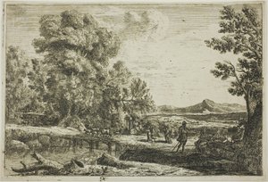 A fahíd (Rebecca és Eliezer) alkotó: Claude Lorrain