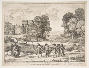 Idő, Apollo és az évszakok, 1662. alkotó: Claude Lorrain
