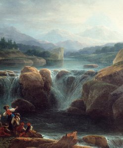 A Detail vízesés. Claude Louis Chatelet festménye