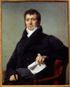Claude Marie Morin portréja Claude-Marie Dubufe festménye (1790-1864) 19. századi Nantes, Musee des Beaux Arts