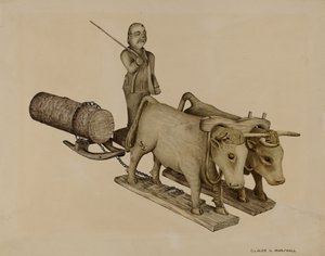 Rönkszállítás alkotó: Claude Marshall