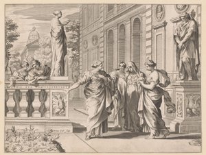 Allegória a Collegio Romano tiszteletére alkotó: Claude Mellan