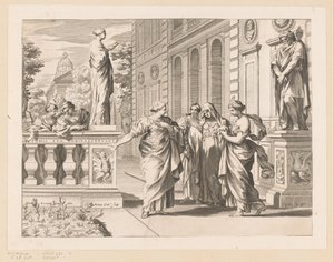 Allegória a Collegio Romano tiszteletére alkotó: Claude Mellan