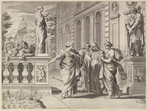 Allegória a Borghese család által alapított római kollégium tiszteletére, 1615-88. alkotó: Claude Mellan