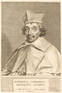 Alphonse du Plessis Richelieu, Lyon bíborosa alkotó: Claude Mellan