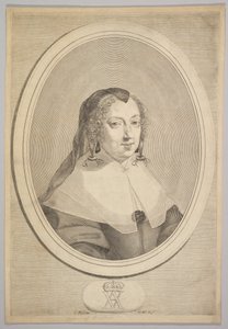 Ausztriai Anna, kb. 1645. alkotó: Claude Mellan
