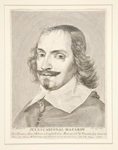 Jules Mazarin bíboros (1602-1661) alkotó: Claude Mellan