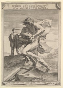 Dávid megfojtja az oroszlánt, 1631. alkotó: Claude Mellan