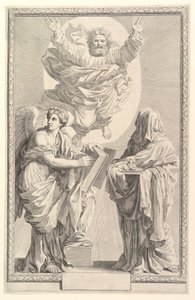 A Biblia előlapja, 1642. alkotó: Claude Mellan